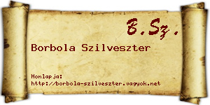Borbola Szilveszter névjegykártya